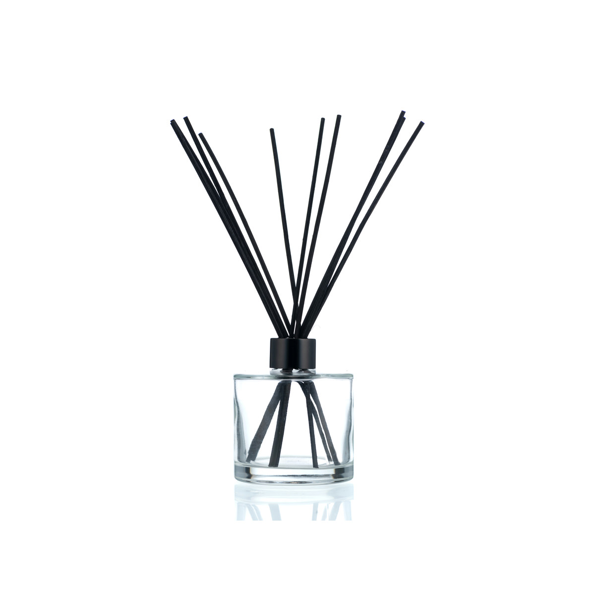 200ml Clear Square Reed Diffuser Glass Bottle with Black Collar - ACS ...