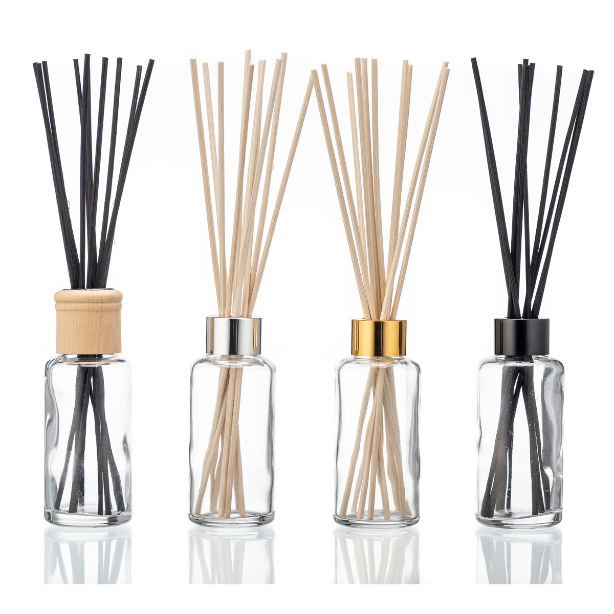 100ml Round Glass Reed Diffuser Bottles - ACS Promotions